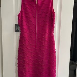 Brand new hot pink fringe Guess dress size 12